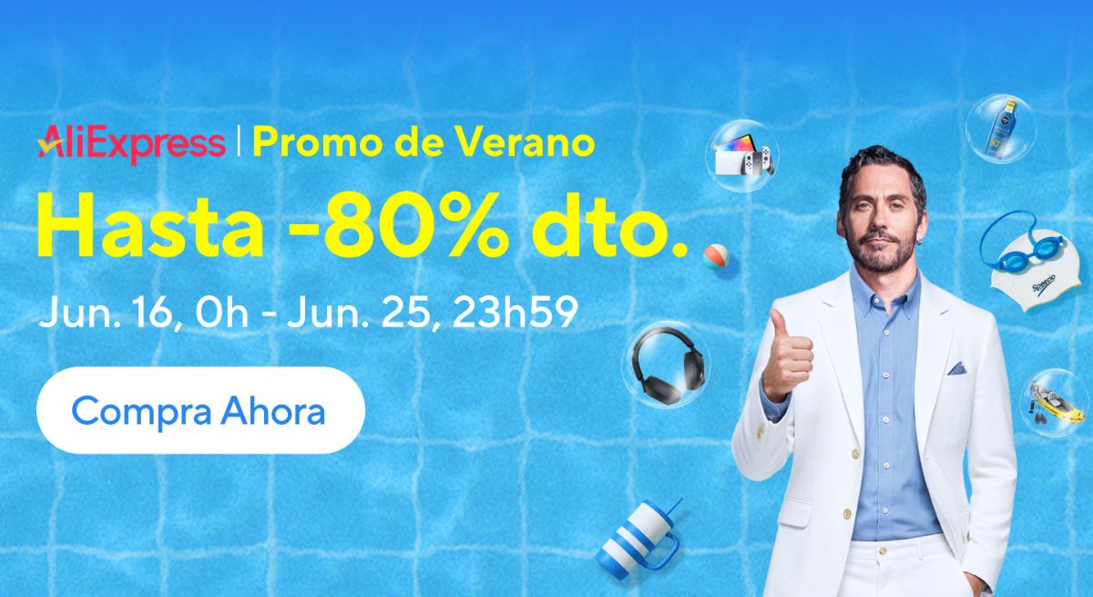 ¡Compra las mejores marcas con descuentos de hasta el 80%! La Promo de Verano de AliExpress te va a sorprender con sus chollazos